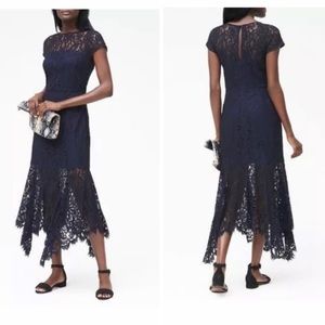 NWT Banana Republic lace trumpet midi dress